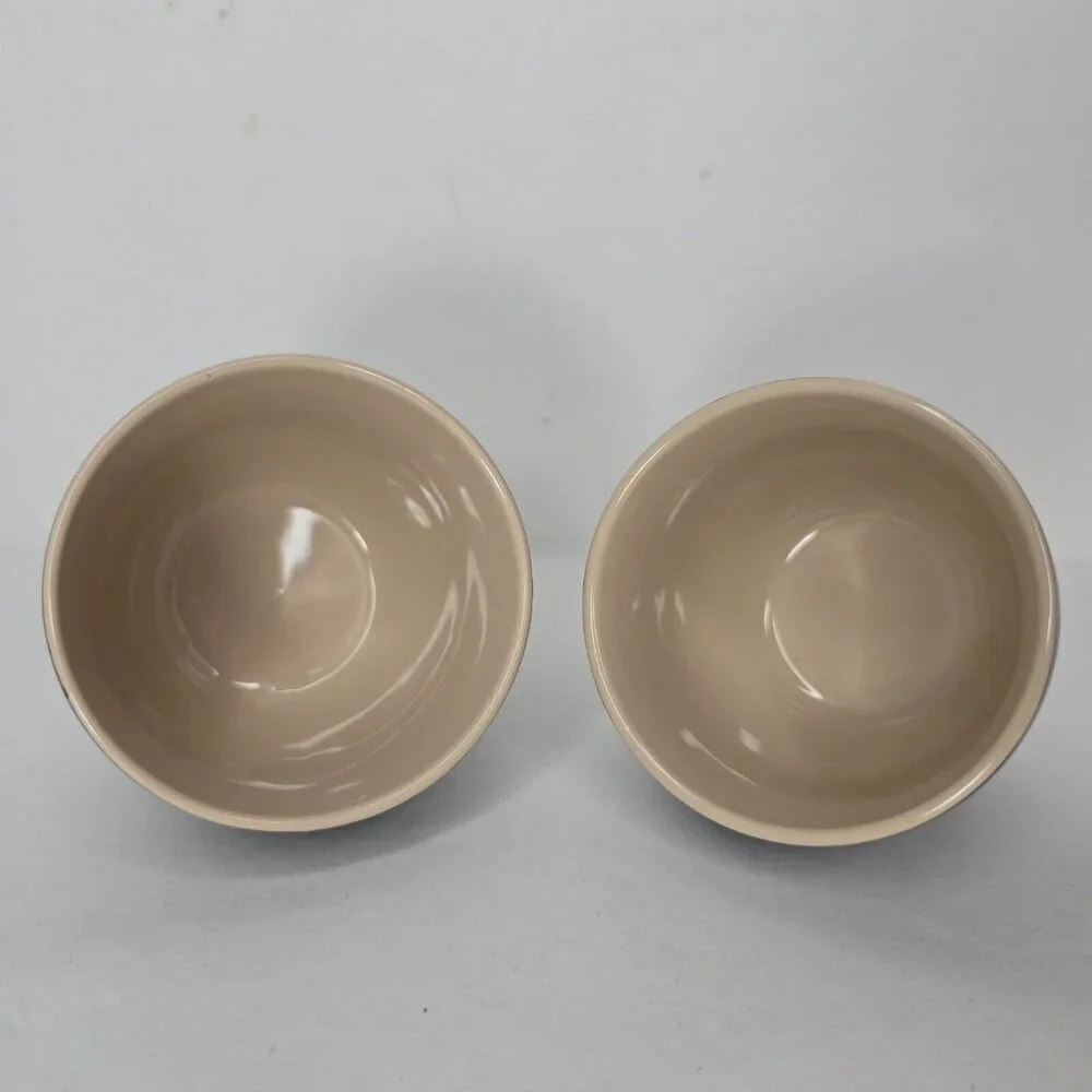 BAILEY'S Irish Cream Yours And Mine Black Ceramic Cups Set of 2 2.75